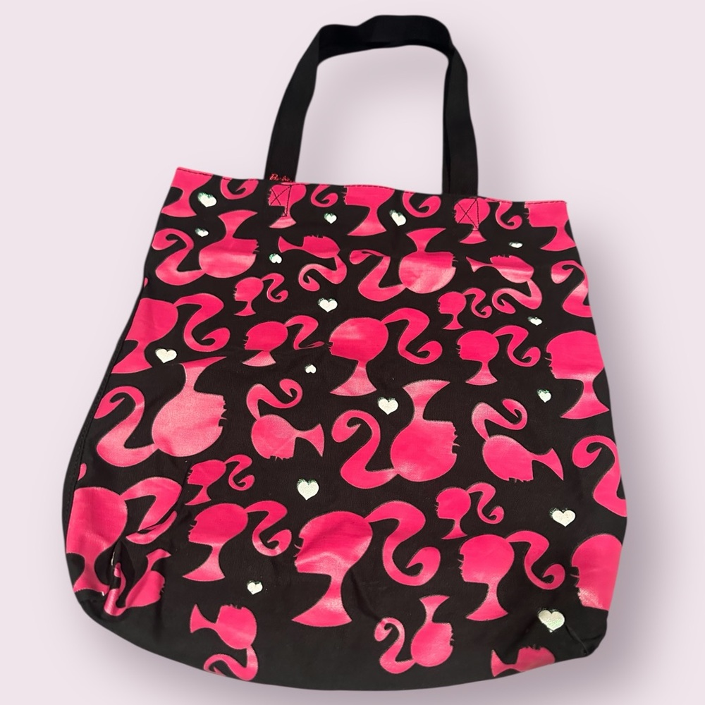 Stylish Black and Pink Barbie Tote Bag - Picture 2 of 10